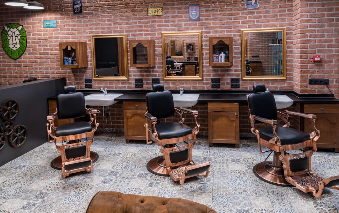 The Fade House shop front and interior