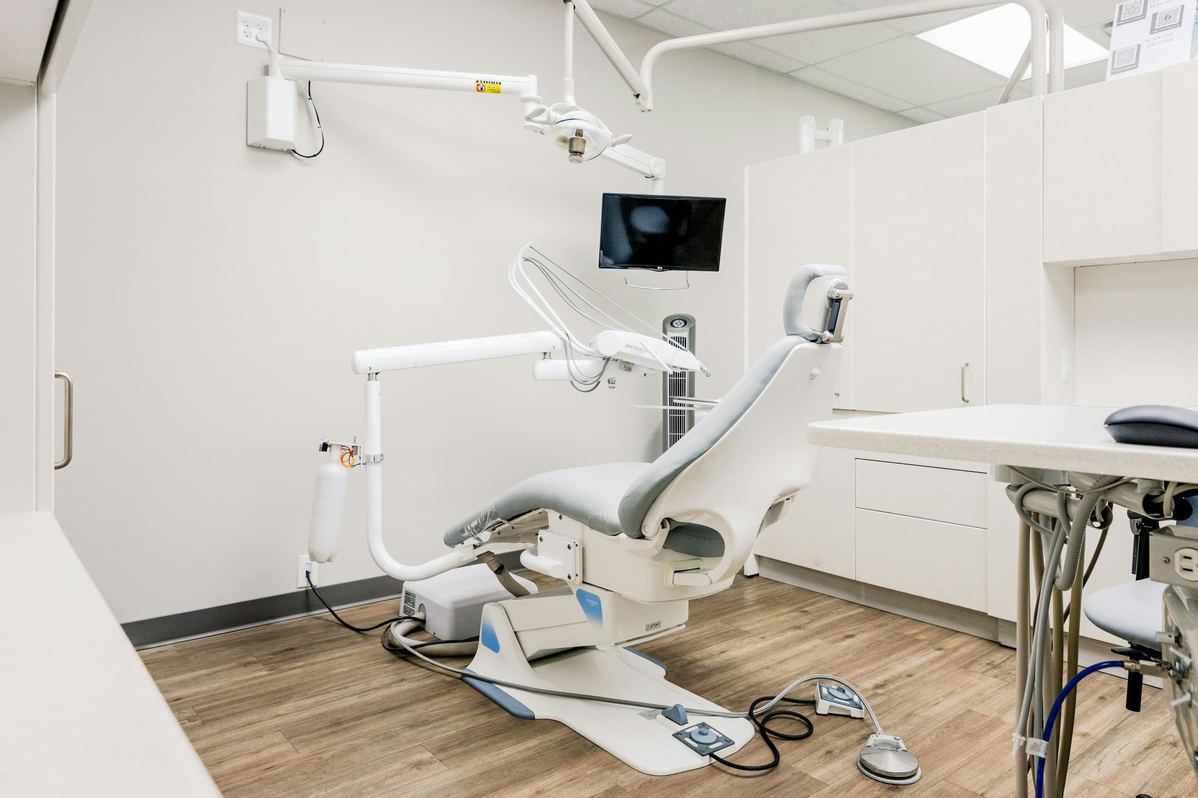 A treatment room at Brightwell Dental Co.