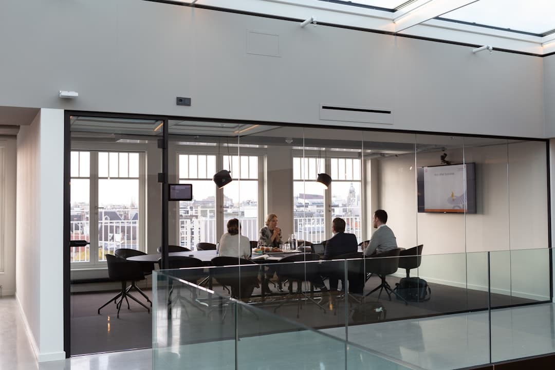 Sterling & Cole attorneys meeting with a client
