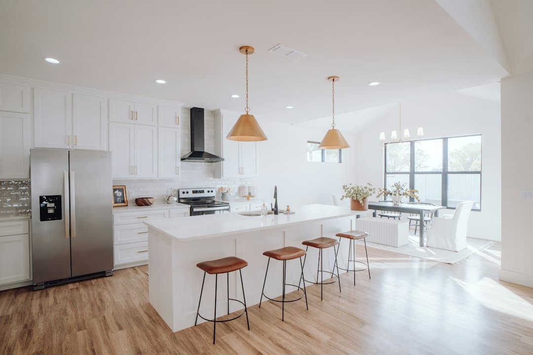A modern kitchen in a home for sale