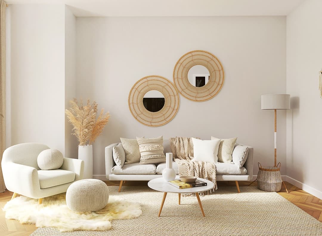 A bright, modern living room