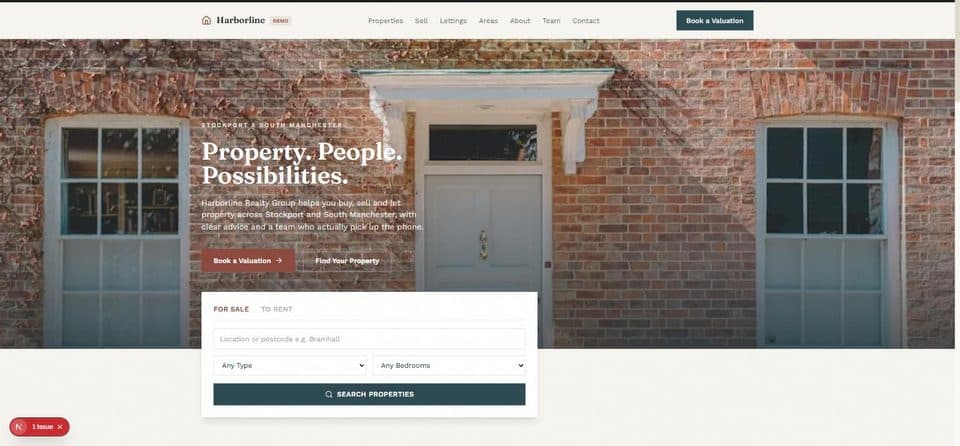 Harborline Realty Group homepage